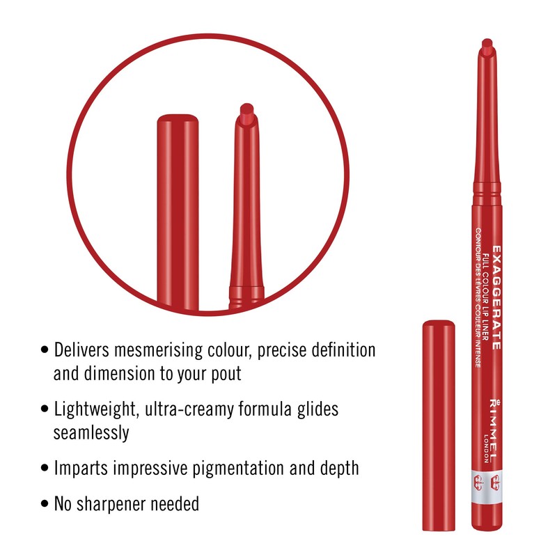 RIMMEL EXAGGERATE 104 Call Me Crazy Matita LabbraX Cosmetici