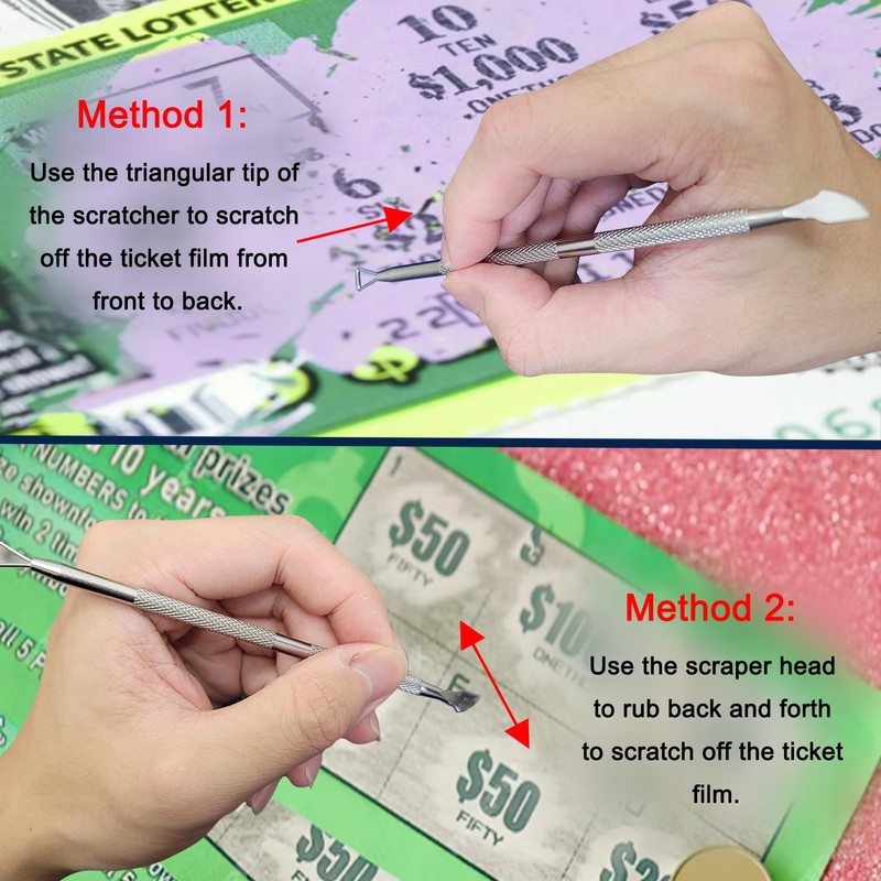 nitaru Lottery Ticket Scratcher Tool, Scratch Off Stickers Lotto Scratcher