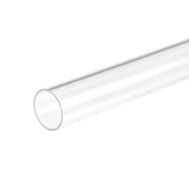 Recogwood 1Pc Acrylic Pipe Clear Rigid Round Tube 18mm ID 20mm OD 305mm for Lamps and Lanterns, Water Cooling System