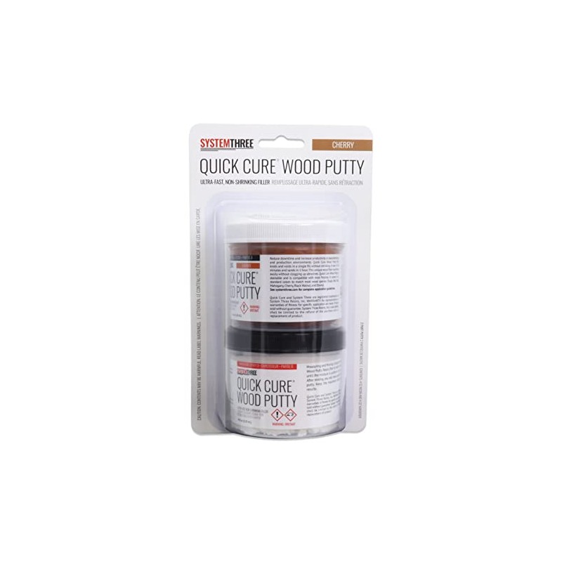 SYSTEMTHREE Quick Cure Putty, Cherry, 8-oz Kit