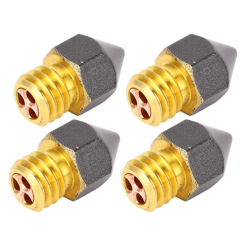 4 Pcs 3D Printer Nozzles Three Hole High Flow Fast