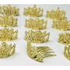 CORONAS PRINCESS GOLD CROWN RECUERDOS X 12 PARTY FAVORS TIARA