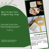Rice Water Face Brightening Soap with Flaxseeds Protein & Vitamin