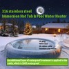 LINGLONGTEMP 1500W Submersible Immersion Water Heater for Hot Tub &