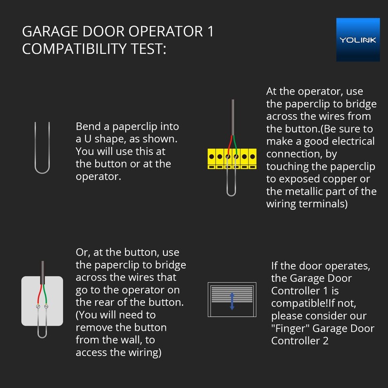YoLink Garage Door Controller - Remote Control Existing Garage Door