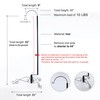 HOHIYA 59" Shepherds Hooks Stand for Wind Chimes, Hummingbird Feeders,