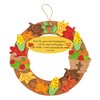 Inspirational Thanksgiving Wreath Craft Kit - Makes 12 - Crafts