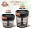Borosil Chopper with 3 Blades, Pull Chopper with Durable String,