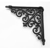 Spring life Cast Iron Ornate Shelf Bracket 20.5cm x 20.5cm