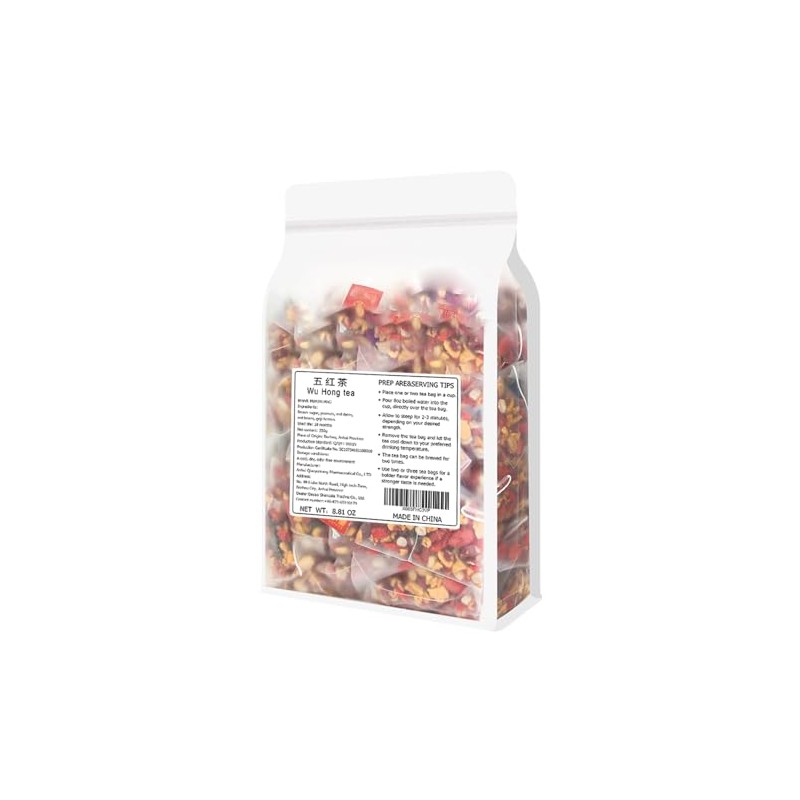 Wu Hong tea 8.81oz (10g×25packets) Five red Tea Brown sugar