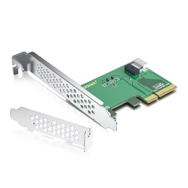 10Gtek PCIe to SFF-8654 Adapter for U.2 NVMe SSD, PCIe4.0 X4, (1x) 4i SFF-8654