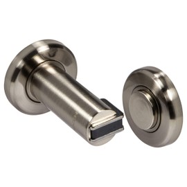 Gedotec Door Stop Magnet | H3685 | 1 Piece | Stainless Steel Look | Magnetic Door Holder | Solid Metal | Door Stopper with 5 kg | Stop for Room Doors