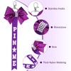BESPORTBLE Cheer Pin Me Ribbon: 2Pcs Glitter Cheerleader Keychain Cheer