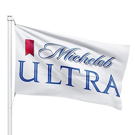 Dimike Michelob Ultra Flag White 3x5ft Banner