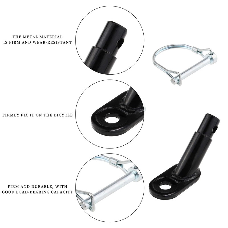 Bicycle Trailer Coupling, Bicycle Towing Hitch with Locking Pin, for