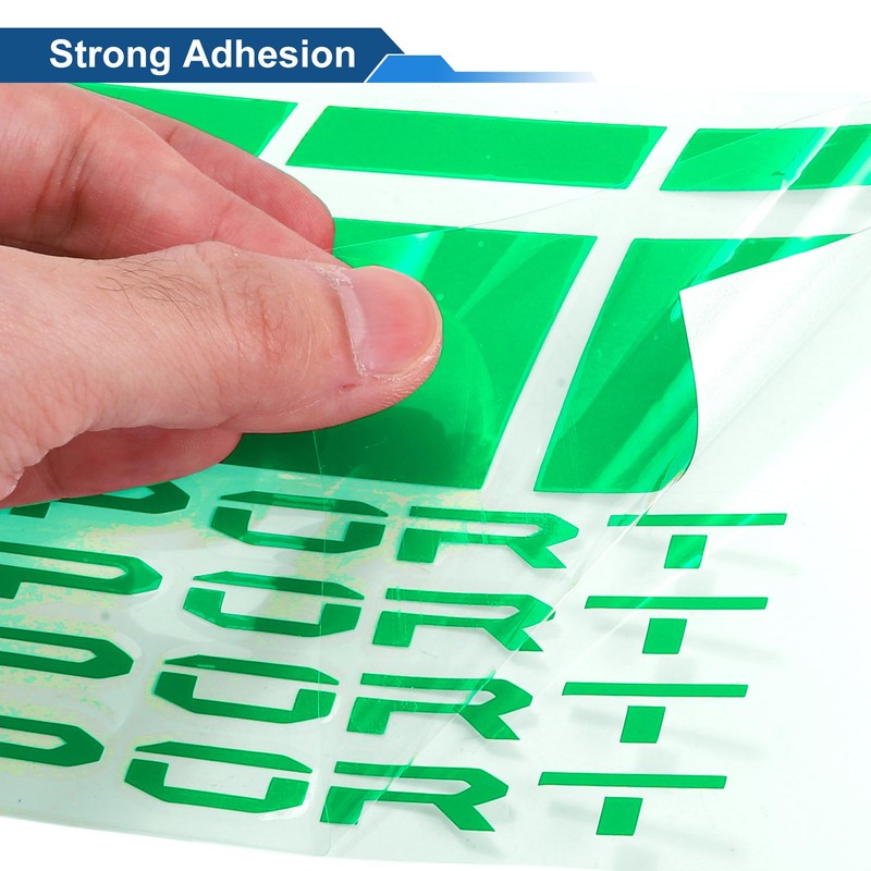 X AUTOHAUX 1 Set Square Wheel Rim Decal Stripe Reflective