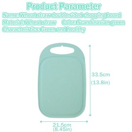 Cutting Boards, Plastic Cutting Board, Cutting Boards for Kitchen BPA Free, for Meat, Veggies, Fruits, with Easy Grip Handle, Dishwasher Saf, Suitable for outdoor camping, RV