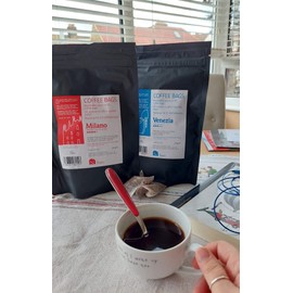 Si Sogno MILANO fresh ground coffee bags, premium Italian blend, rich and smooth (resealable pouch of 35 coffee bags)