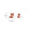 Boma Jewelry Sterling Silver Fox Stud Earrings