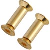 TEAMWILL 10PC Brass Knife Handle Pin Rivets Knife Fasteting Screws