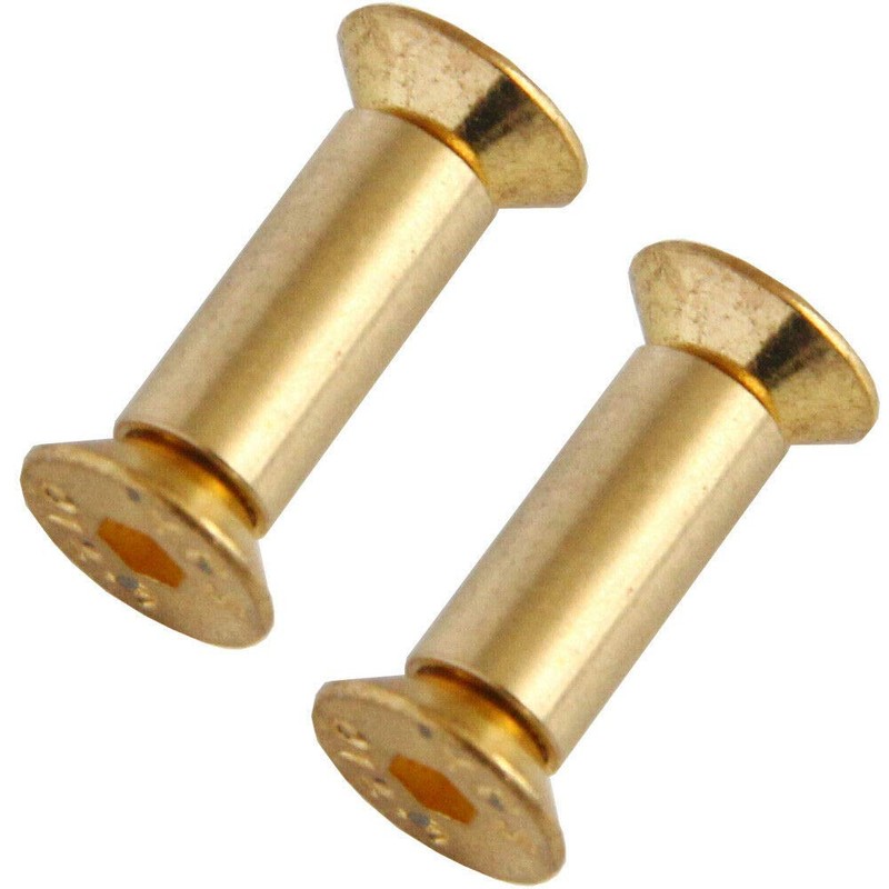 TEAMWILL 10PC Brass Knife Handle Pin Rivets Knife Fasteting Screws