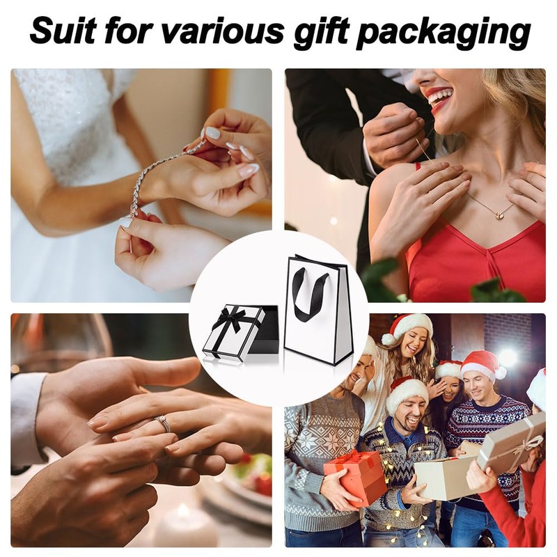 Aucuu Gift Box and Gift Bag Set White 2pc