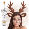 Festicy Deer Headband Women's Edition 2025 with Face Tattoo, Make-Up
