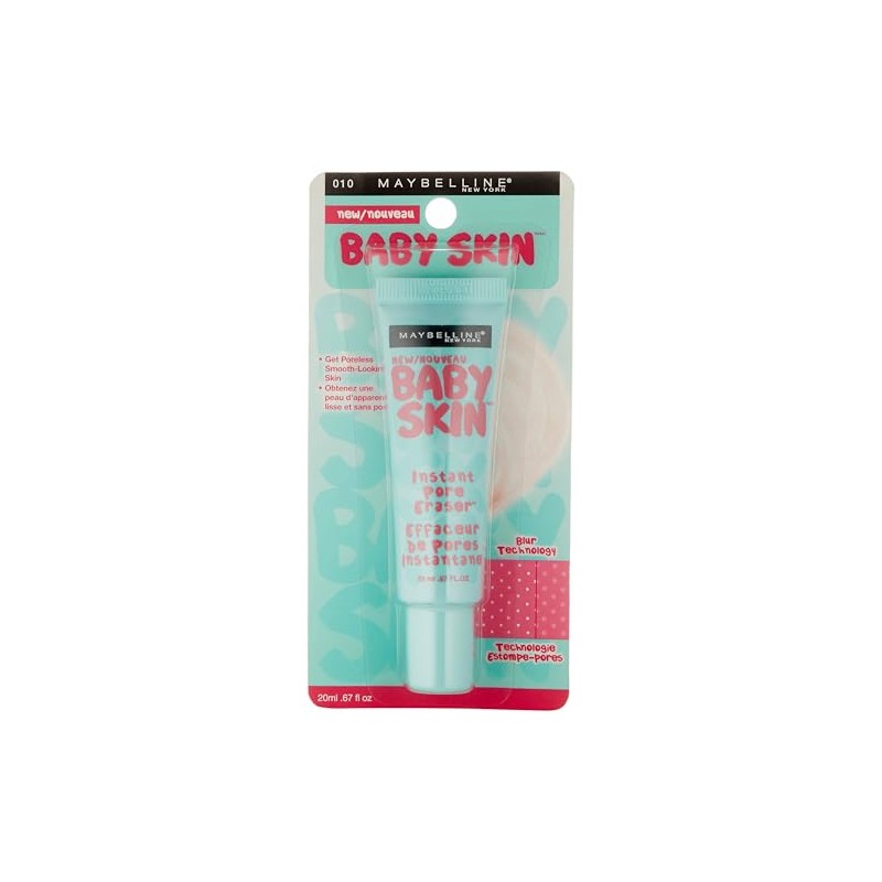 Maybelline Baby Skin Pore Eraser, Prebase de Maquillaje, Primer Hidrante