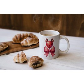 MAXIKIWI Glatte, langlebige Keramik-Kaffee- oder Teetasse für Zuhause oder Büro – perfekt für jeden Anlass – Valentins-Lutscher – 300 ml