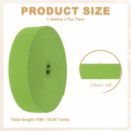 PATIKIL 1/8" x 11 Yards Sewing Elastic Bands Elastic Cord Flat Stretch Strap Light Green