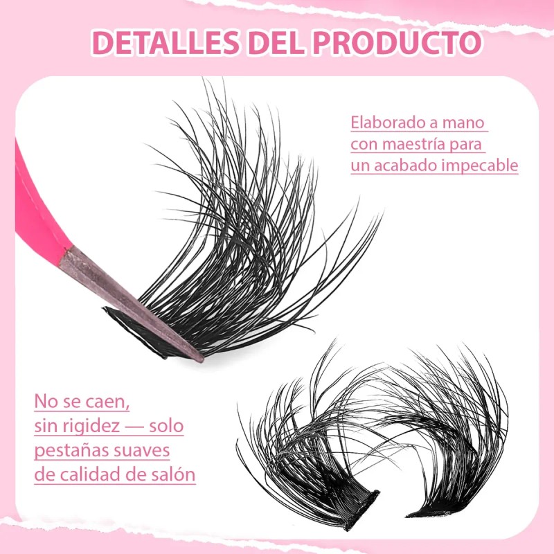 Kits De Racimos De Pestañas Inferiores 40d-100d 740 Piezas Y