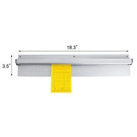 New Star Foodservice 26924 Anodized Aluminum Slide Check Rack, 18-Inch, Silver