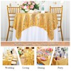 ShinyBeauty Sequin Tablecloth-Gold Sequin Table Overlay and Sequin Tablecloth/Linen for