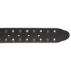 Lucky Brand Men Casual Leather Belt, Grommet and Stud-Black, 32"