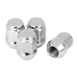 X AUTOHAUX 4 Pcs M14x1.5 35mm Chrome Wheel Lug Nuts Cone Seat for Car
