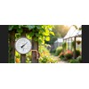 Dunuo 4" Brass Outdoor Thermometer, Indoor Thermometer for Room –