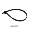 SBG 12" Heavy Duty Cable Ties, 1000 Pack, Heavy Duty