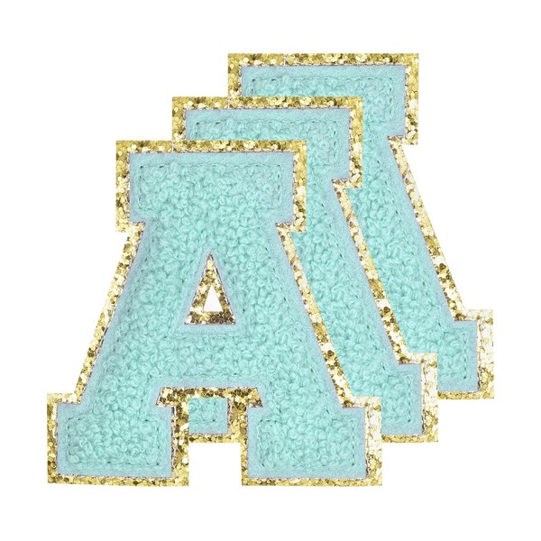 sourcing map Chenille Letters a Patches Large Size 80mm/3.15 Inch