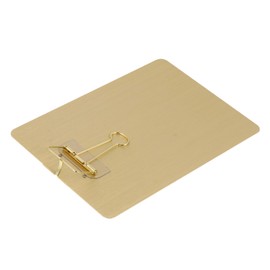 SEWACC 1pc Stainless Steel Clipboard Paper Holder for Office Ergonomic Design for Easy Writing Thin Paper Versatile Use Restaurants Hospitals More