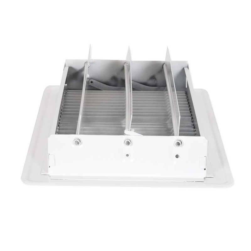 EZ-Flo 61638, White Floor Register Diffuser, 12 inch (W) x