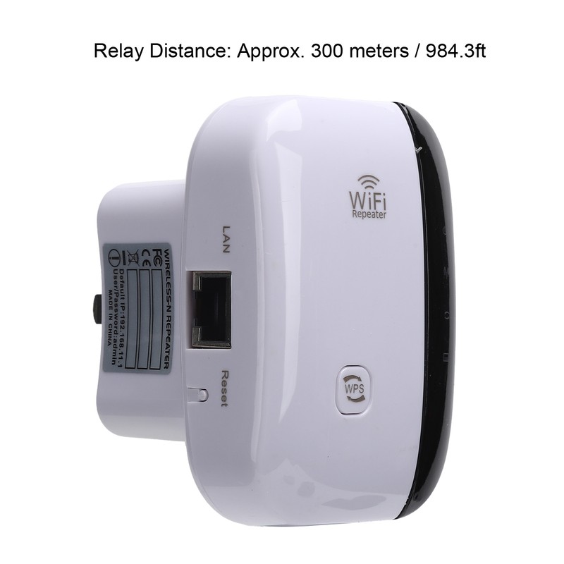 WiFi Range Extender Signal Amplifier Repeater Support 2.4GHz WLAN 300M