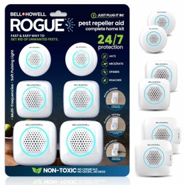 Bell+Howell Upgraded 2025 Ultrasonic Pest Repeller Indoor 6 Pk, Mice Repellent Indoor Home Kit, DIY Pest Control at Home, Plug in Spider Repellent, Rodent Repellent, Bug, Insect, Family & Pet Safe
