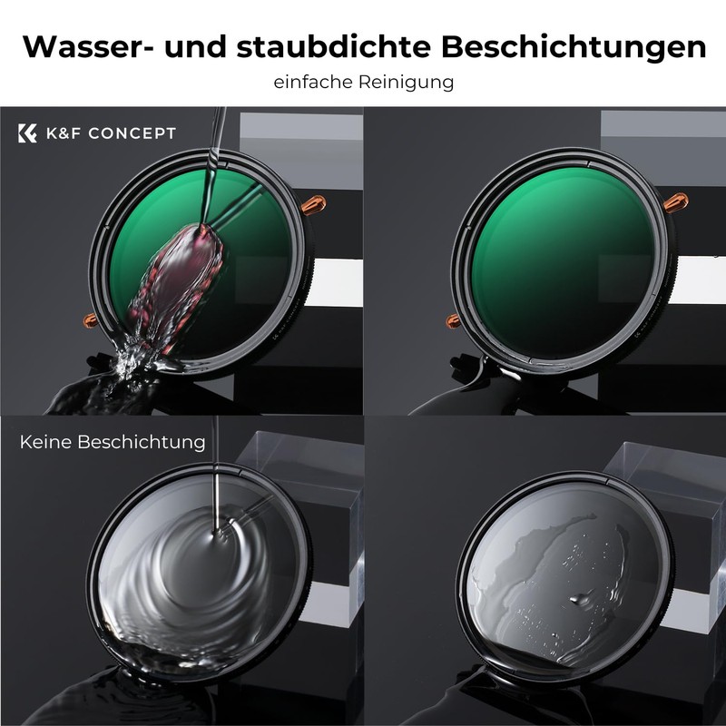 K&F Concept Nano-D Series ND Filter 55 mm CPL&ND2-ND32 2
