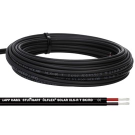 Lapp ÖLFLEX Solar XLS-R T Solar Cable 2 x 2.5 mm² BK/RD Solar Cable Twin Cable 10 m