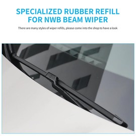 Wiper Blade Refill, 30'' Wiper Refill 5mm Fit for Mazda CX-5 2017-2023, CX-9 2016-2023 Original Equipment Replacement Windshield Wiper Refills 4 Pcs