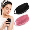2 Piezas Cepillo Corporal de Silicona Doble Cara para Exfoliar