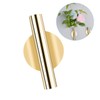 Kisangel 2pcs Wall Mounted Flower Vase Holder Metal Tube for