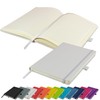A5 Notebook Ruled Hardcover Diary Notepad Notes Diary (White)