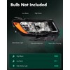 SCITOO Headlight Assembly Fit 2017-2021 for JEEP COMPASS Black Housing