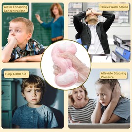 Squishy Cat Paw Squishies Toy, Cute Paw Squeeze Sensory Toys, Jumbo Furry Squishy Animal Relief Stress Ball with PVC Packaging Gifts Fidget Novelty Toy for Kids Adults White